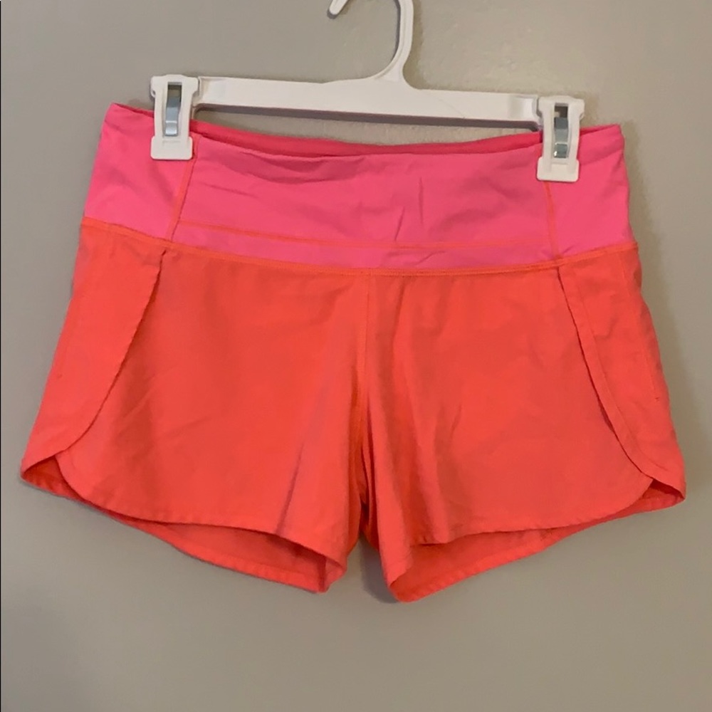 Neon Pink Lululemon Shorts 4